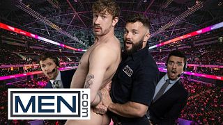 MEN - Hayden Harding Catches Streaker Evan Jordie And Gets Fucked Hard Against The Wall