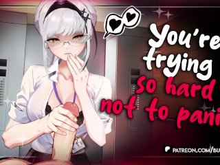 Your Dominant Coworker Jerks You Off in The Work Elevator Vtuber Hentai RP